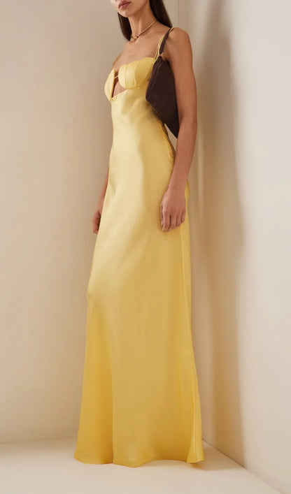A-Line Shaped Shell Bra With Exposed Back And Thin Shoulder Strap