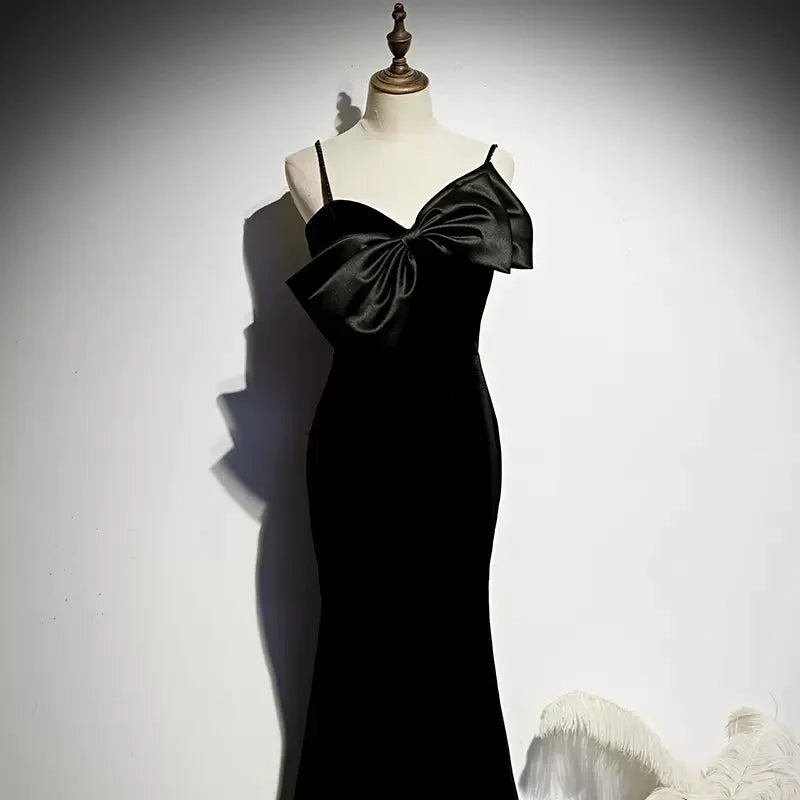 Simple Thin shoulder strap Mermaid Prom Dresses