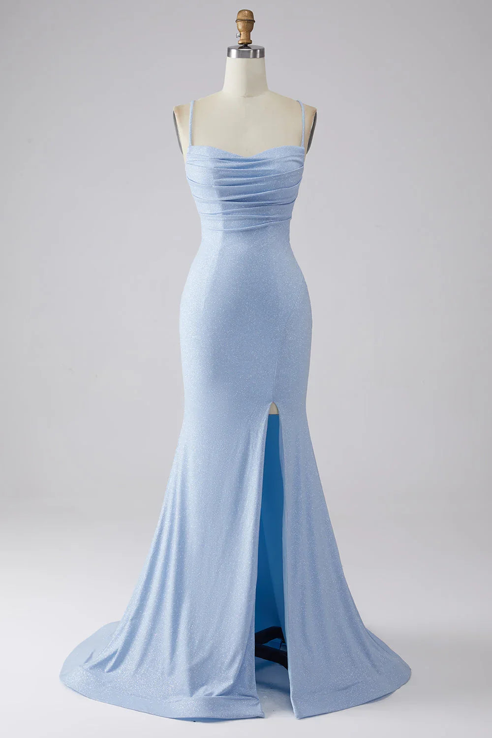 Sparkly Mermaid Prom Dress With Slit