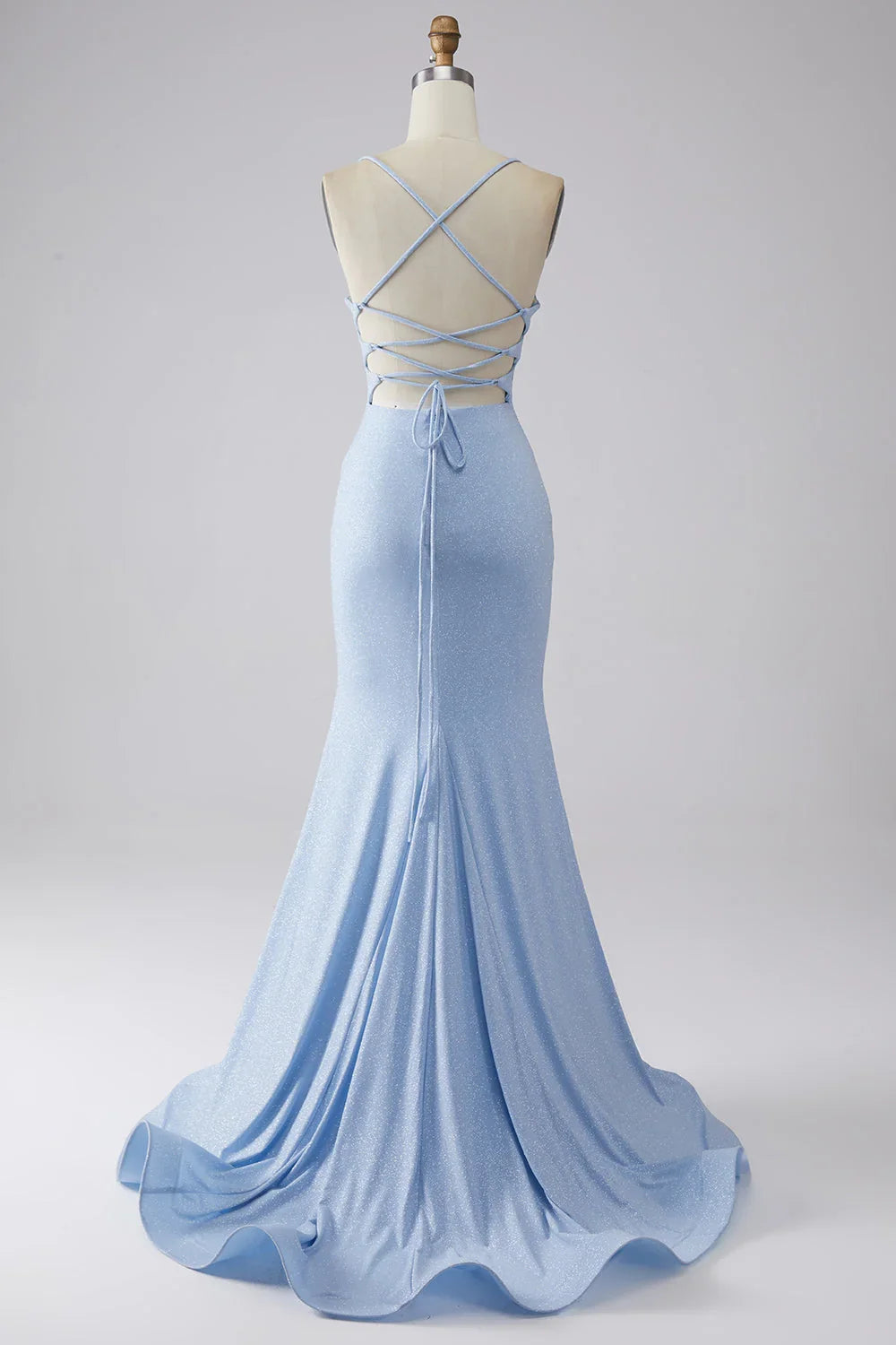Sparkly Mermaid Prom Dress With Slit
