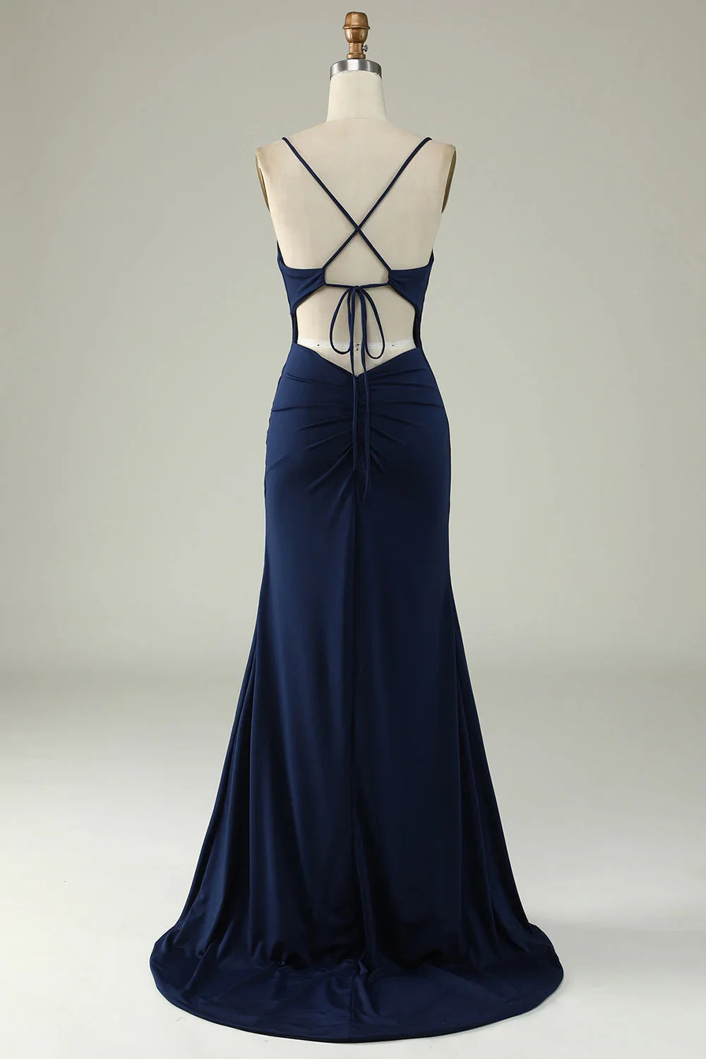 Mermaid Spaghetti Straps Prom Dress With Split Front