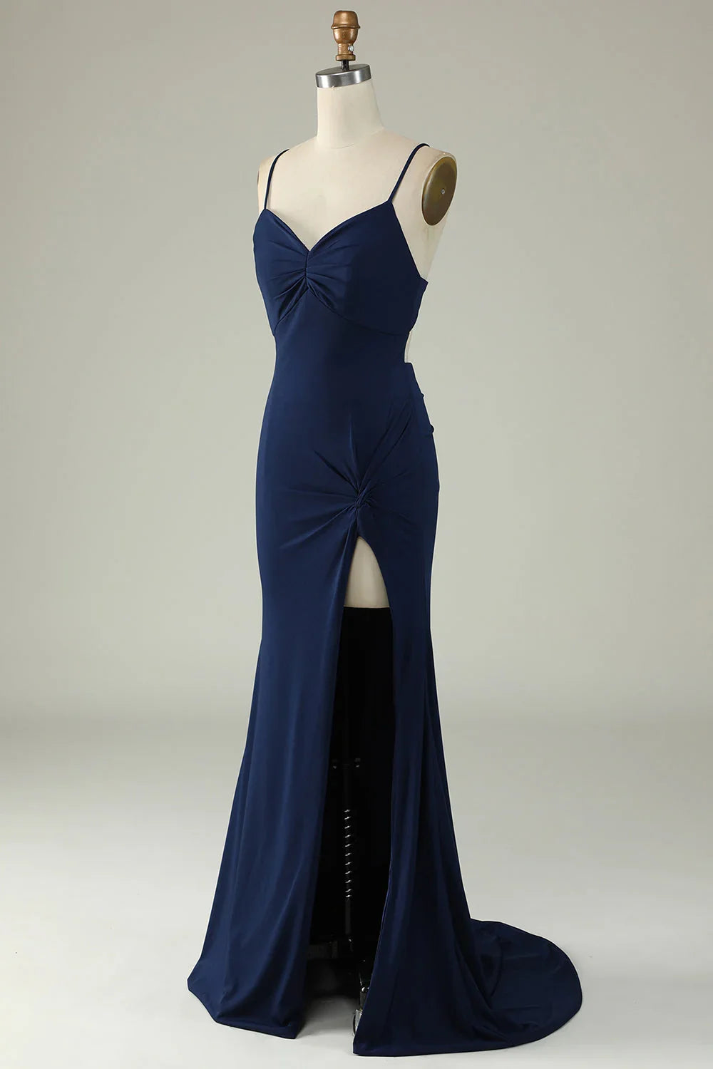 Mermaid Spaghetti Straps Prom Dress With Split Front