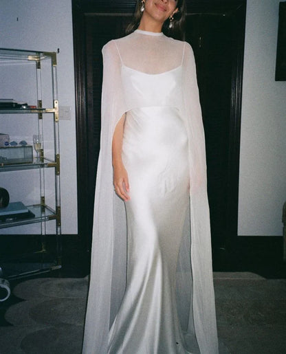 Dress Prom Dress Stores White Open Back Mermaid Long Prom Dress Light Wedding Dress Party Dress Formal Women's Dresses