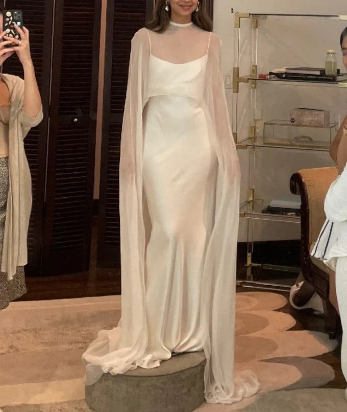 Dress Prom Dress Stores White Open Back Mermaid Long Prom Dress Light Wedding Dress Party Dress Formal Women's Dresses