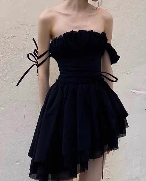 A-line Off-the-Shoulder Long Prom Dress