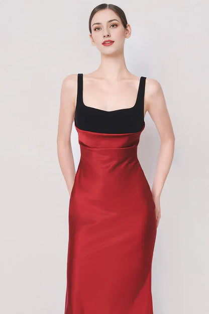 Dress A-line Back Zipper Satin Floor Length Maxi Dress Sleeveless Elegant Regular Straps Backless Prom Dress