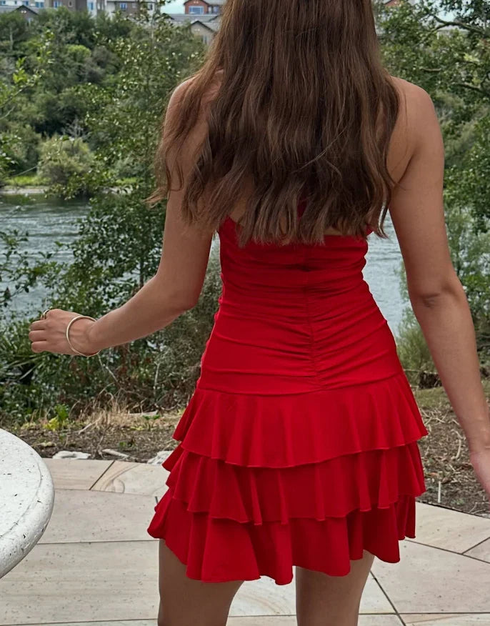 Dress Cute A Line V Neck Burgundy Chiffon Short Homecoming Dress Birthday Dress Party Dress