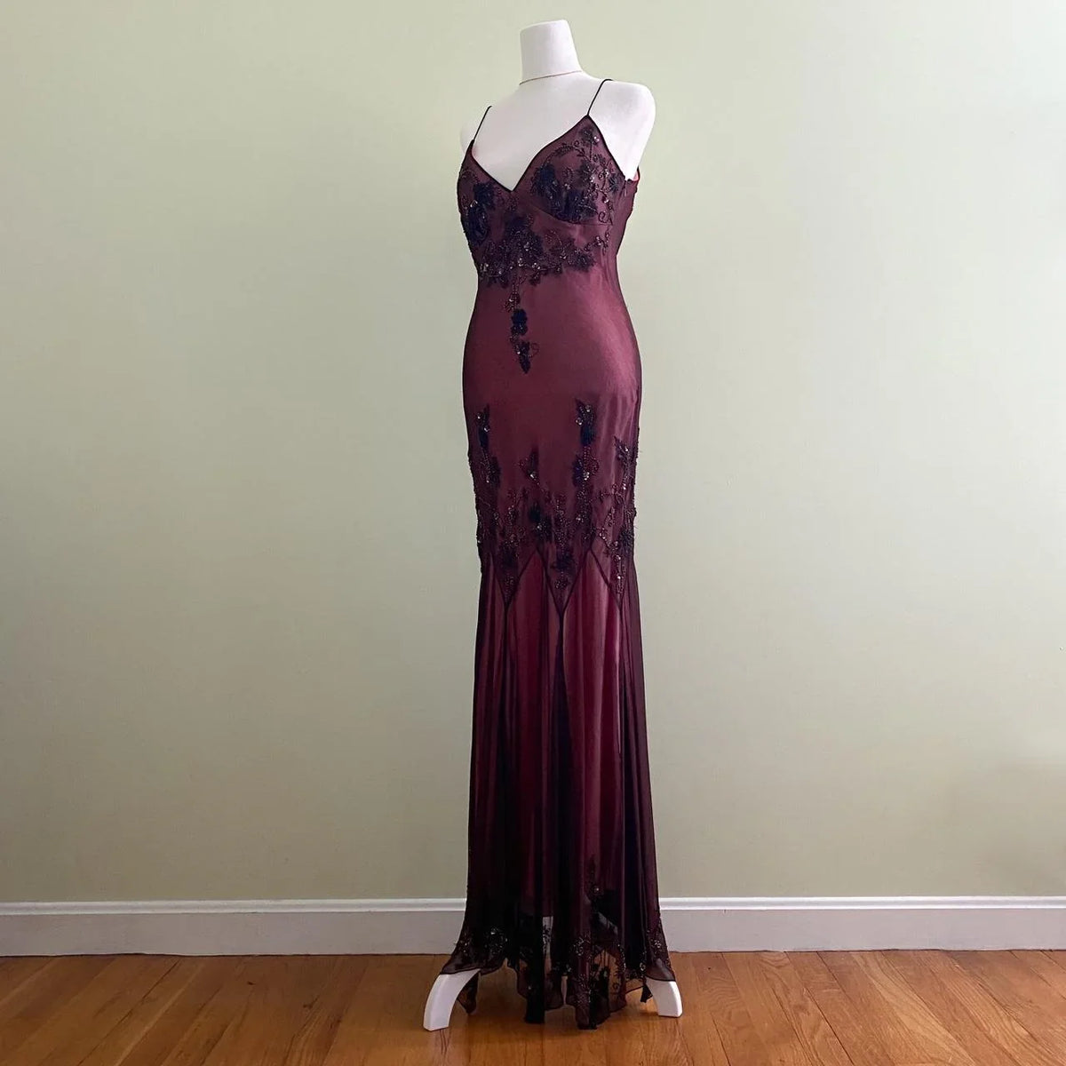 Dress Dark Red Classy Pretty Charming Elegant Exquisite Beaded Long Ball Gown Evening Gown Party Dress Prom Dress