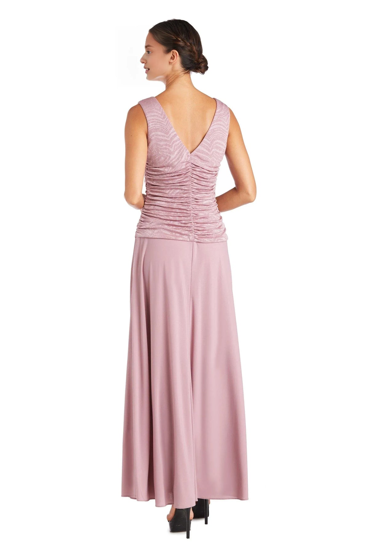 Dress Elegant Cowl Neck Dress Sleeveless Sheath/Column Floor-Length Prom Dress/Mother of the Bride Dress