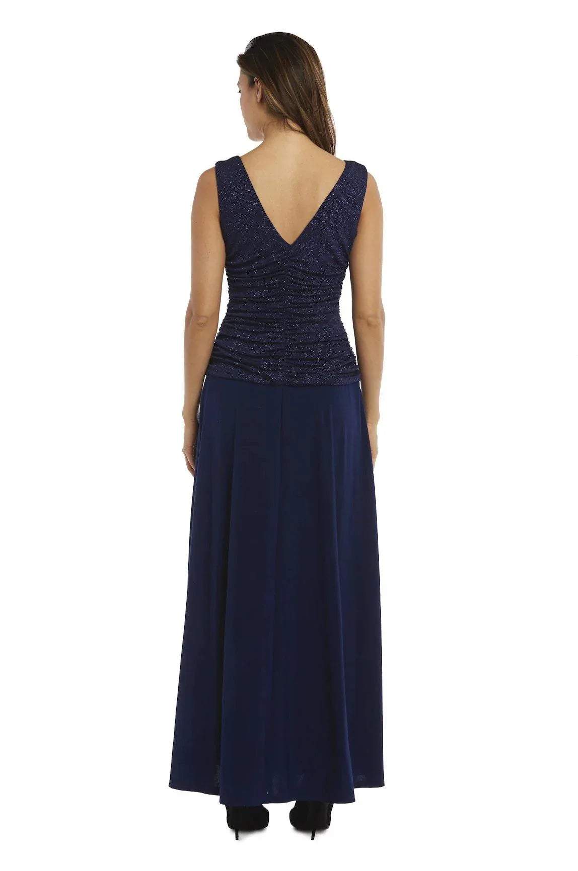 Dress Elegant Cowl Neck Dress Sleeveless Sheath/Column Floor-Length Prom Dress/Mother of the Bride Dress