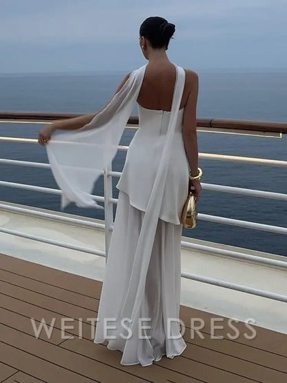 Dress Fashion Strapless Dress With Ribbon Female Elegant Sleeveless Beach Vacation Long Dress Spring New Women Prom Dress