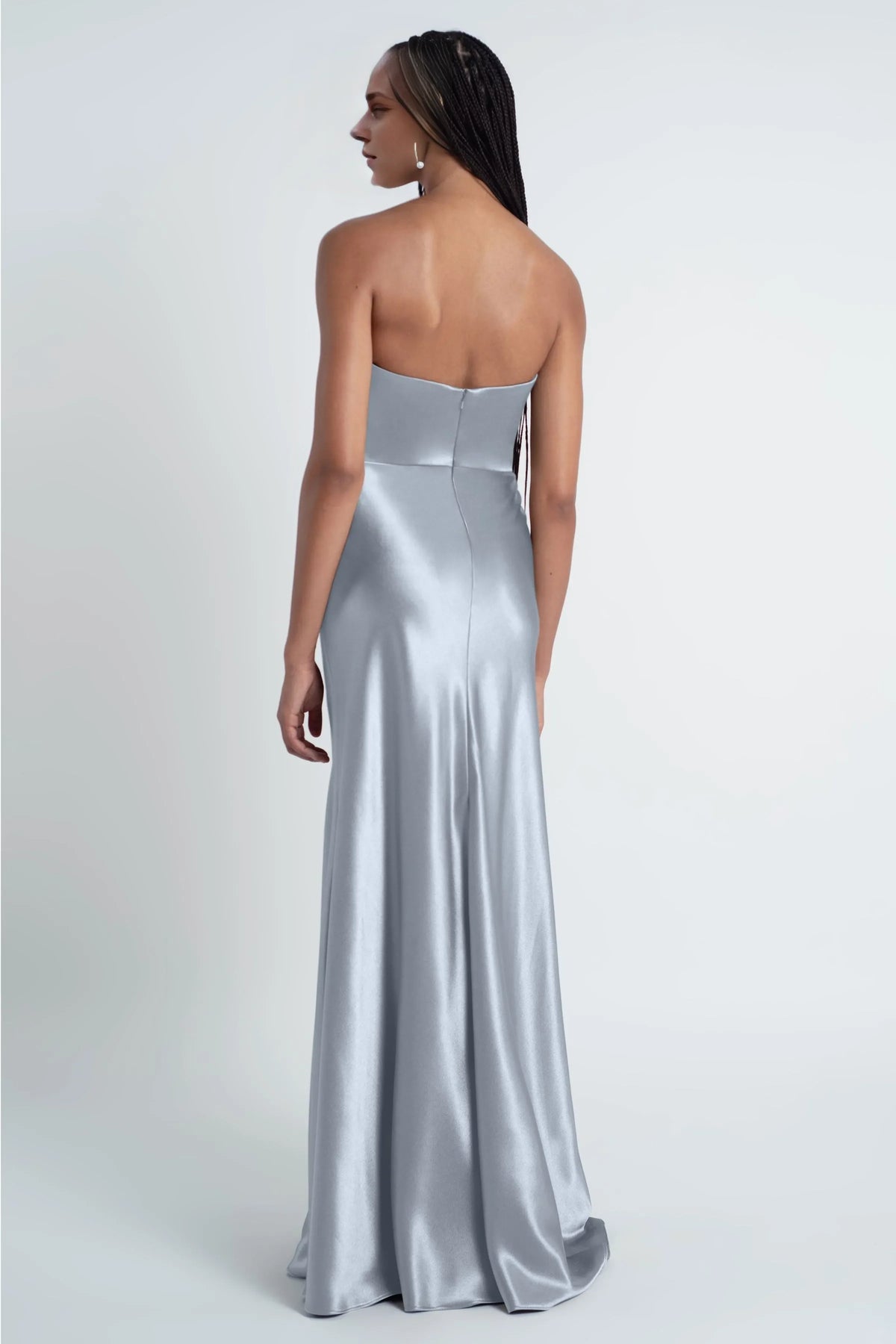 Dress Fashionable Cowl Neck Off The Shoulder Sleeve Satin Evening Dress Bridesmaid Dress Floor-Length Sheath Prom Dress