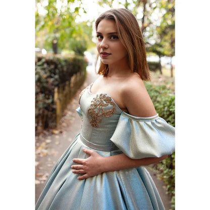Dress Formal Women's Dresses Unique Strapless Short Sleeves Beads Long Prom Ball Gown Party Dress Prom Dresses Prom Dresses Shops