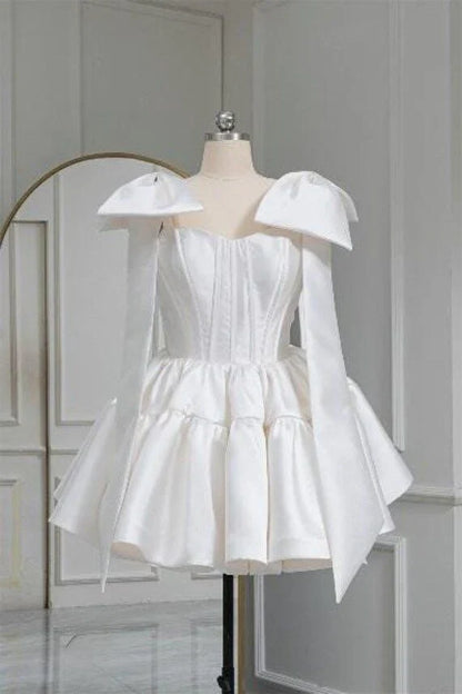 Dress Formal Women's Dresses Sweet A Line Short Homecoming Dress White Party Gown Prom Dress In Store