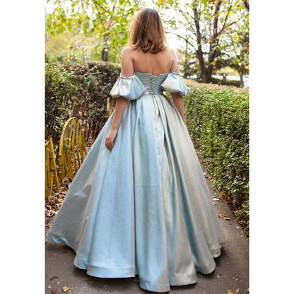 Dress Formal Women's Dresses Unique Strapless Short Sleeves Beads Long Prom Ball Gown Party Dress Prom Dresses Prom Dresses Shops