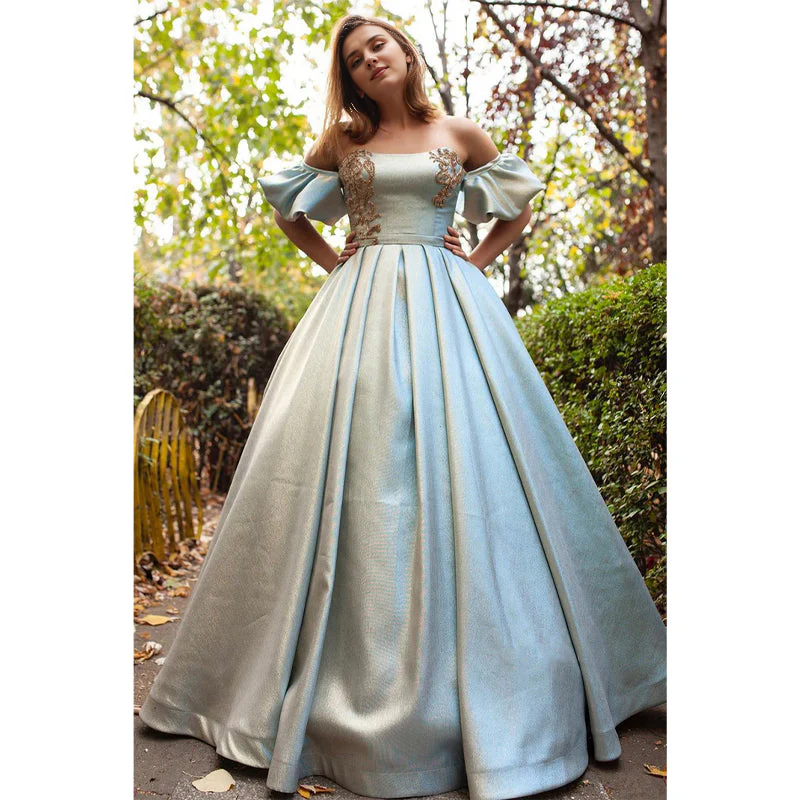 Dress Formal Women's Dresses Unique Strapless Short Sleeves Beads Long Prom Ball Gown Party Dress Prom Dresses Prom Dresses Shops