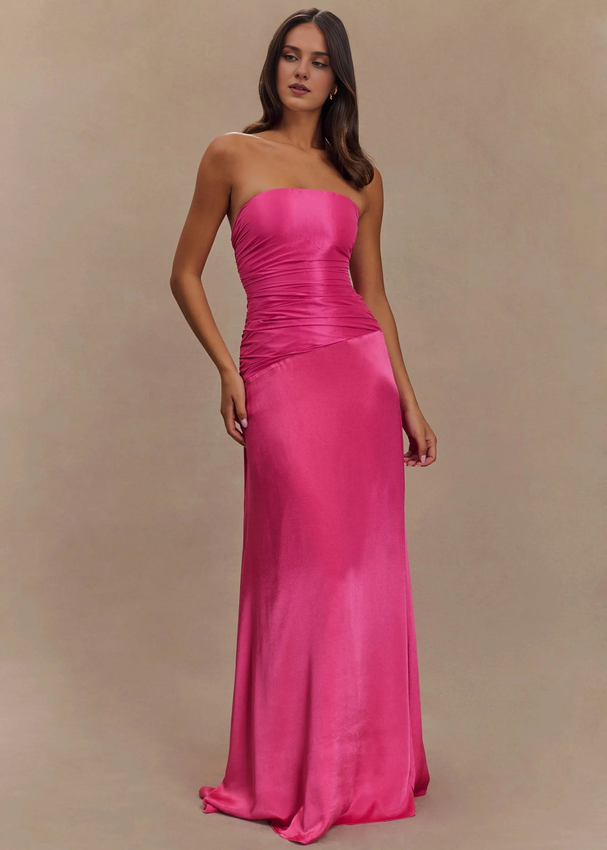 Dress Mermaid Sexy Formal Prom Party Dress Off-The-Shoulder Floor Length Sleeveless Wedding Guest Dress Pleats Prom Dress