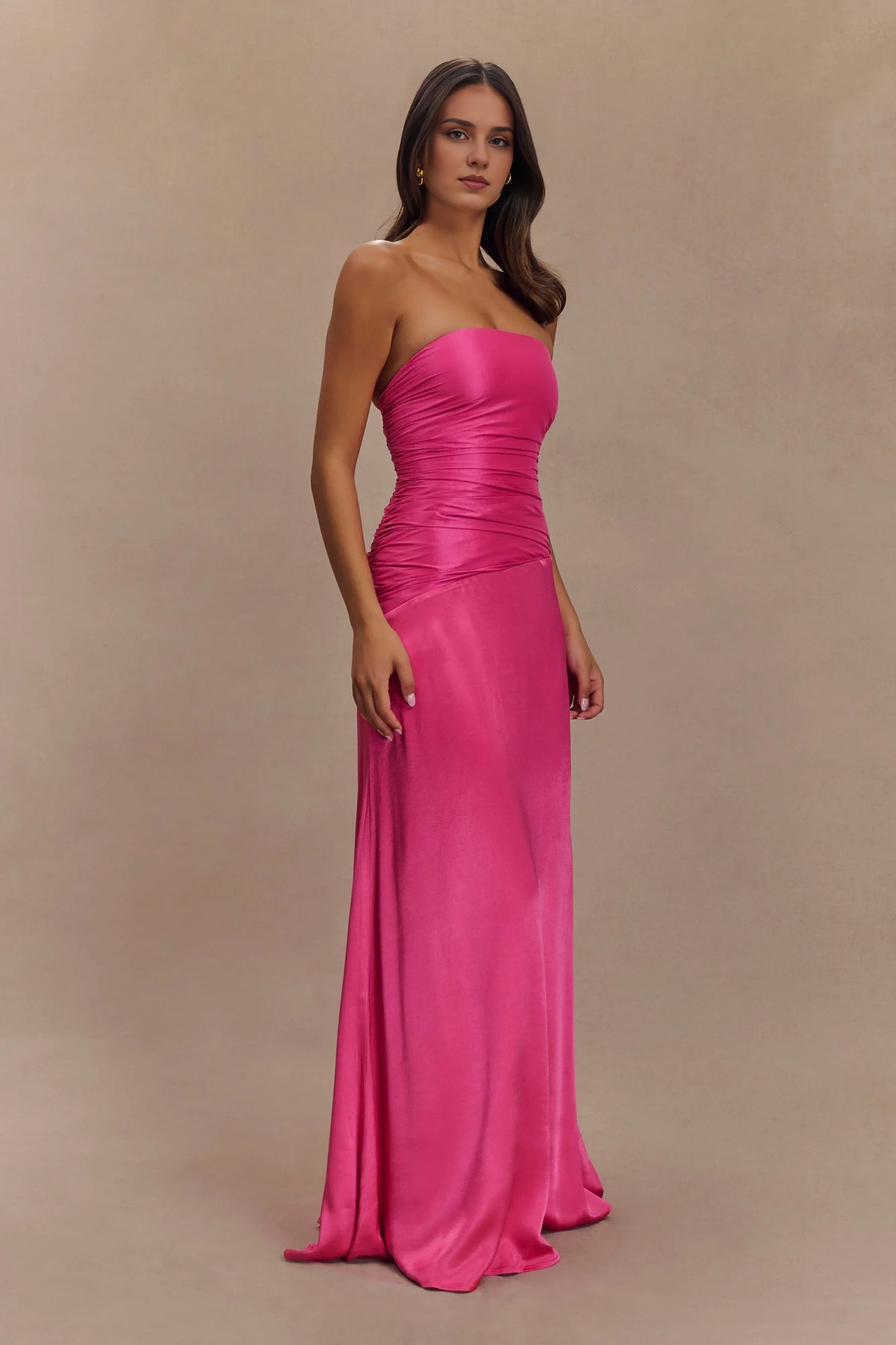 Dress Mermaid Sexy Formal Prom Party Dress Off-The-Shoulder Floor Length Sleeveless Wedding Guest Dress Pleats Prom Dress