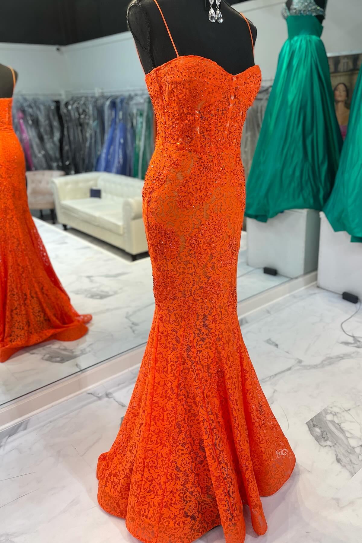 Dress Off the Shoulder Spaghetti Straps Blue Mermaid Dress Lace Applique Maxi Dress Prom Dress