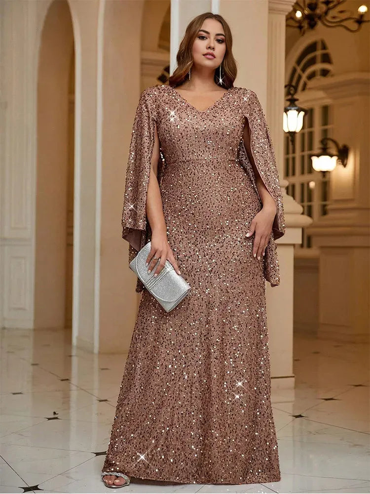 Dress Plus Size Pink Shawl Shining Gorgeous Ballroom Evening Dress Wedding Evening Dress Women Prom Dress