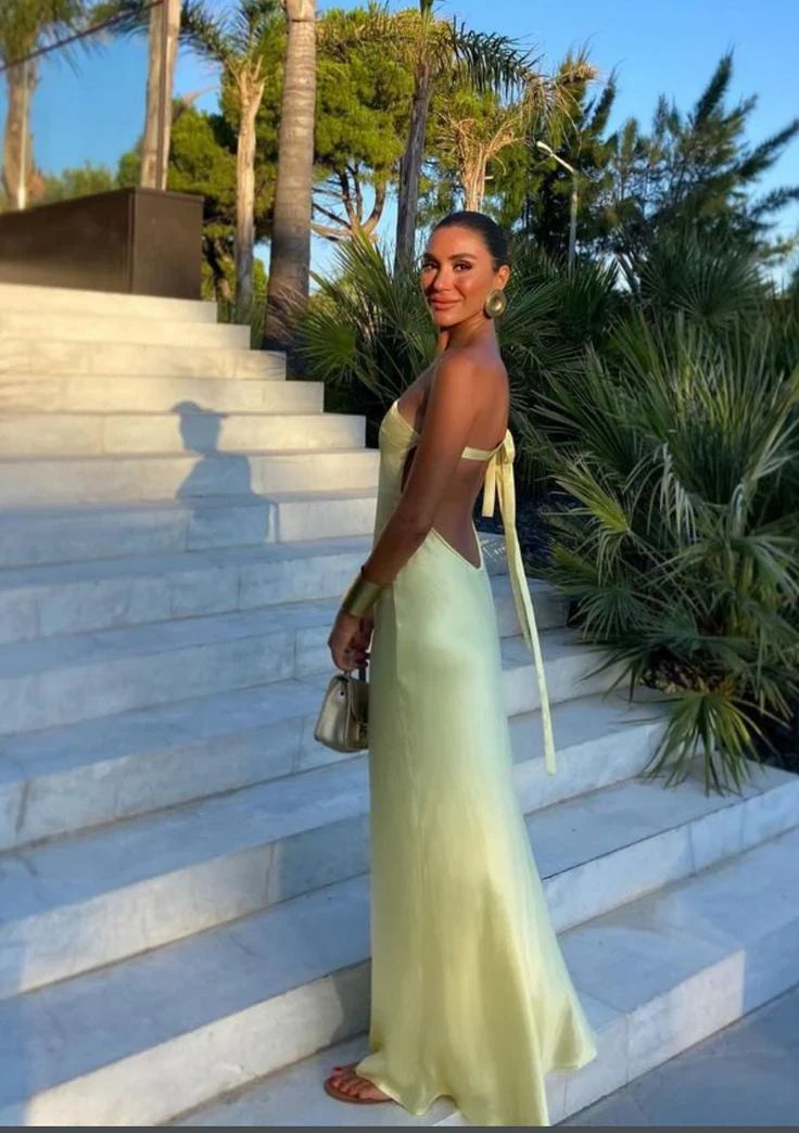 Dress Pretty Sheath One Shoulder Long Yellow Prom Dress Evening Dress Formal Dress