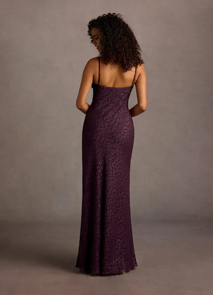 Dress Regular Straps Deep V Neck Elegant Lace Appliques Maxi Dress Sleeveless Mermaid Backless Prom Dress