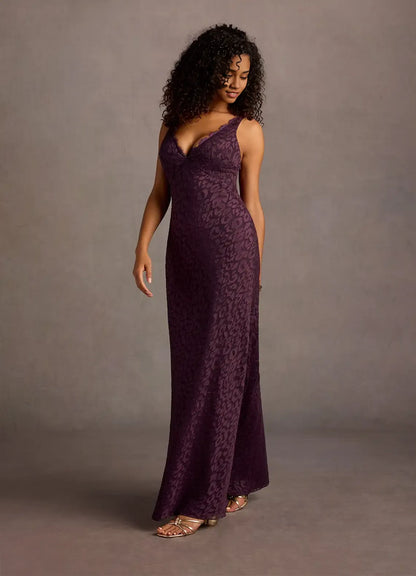 Dress Regular Straps Deep V Neck Elegant Lace Appliques Maxi Dress Sleeveless Mermaid Backless Prom Dress