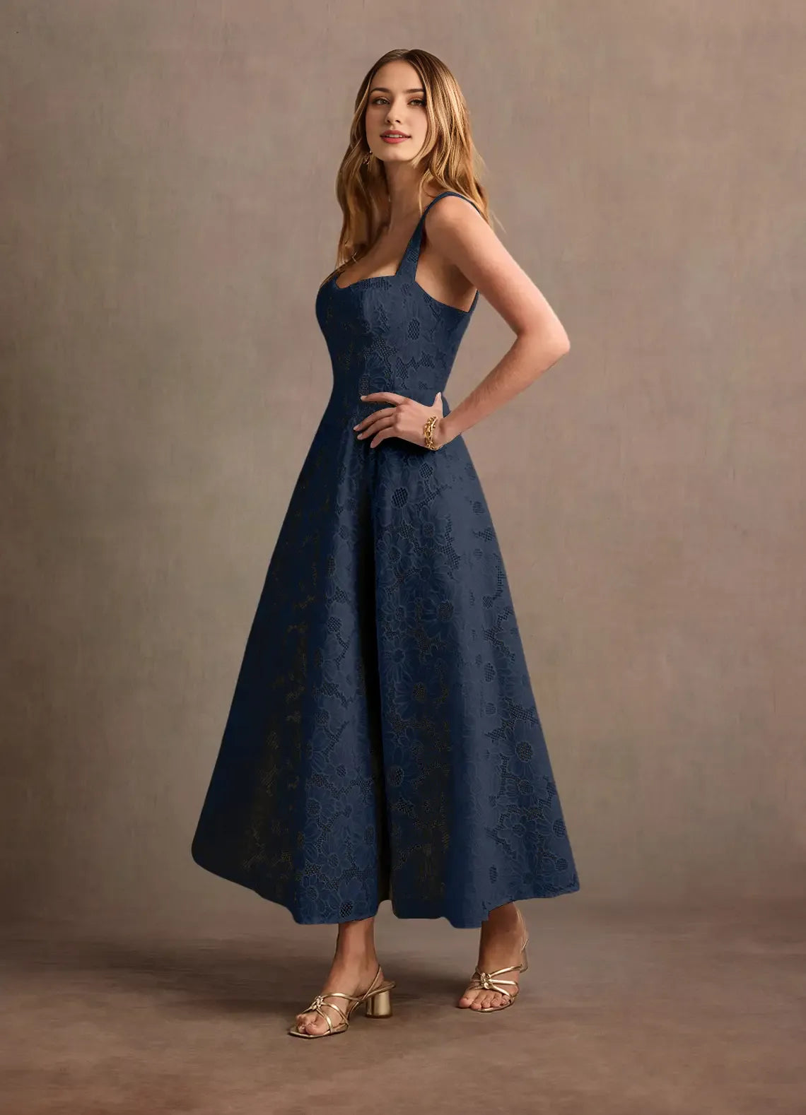 Dress Regular Straps Elegant Sweetheart Maxi Dress Prom Dress Modern Lace A-Line White Evening Dress