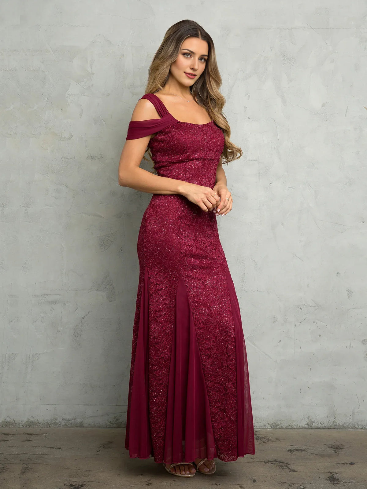 Dress Regular Straps Formal Zipper Up Prom Dress Sleeveless Floor Length Evening Dress With Lace Appliques
