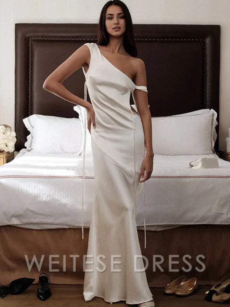 Dress Satin Sexy Backless Bandage Maxi Dress For Women Apricot Sleeveless Evening Dress Autumn Slim Elegant Party Prom Dress