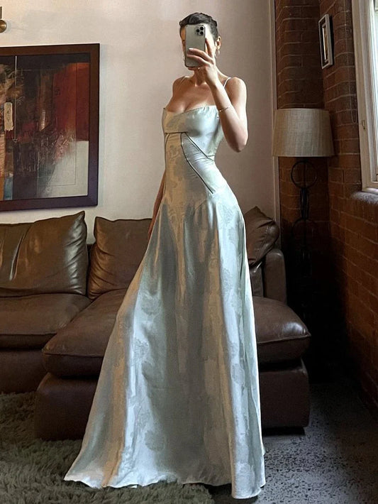 Dress Sexy Mermaid Spaghetti Straps Beautiful Sage Green Lace Prom Dresses Long Party Dress