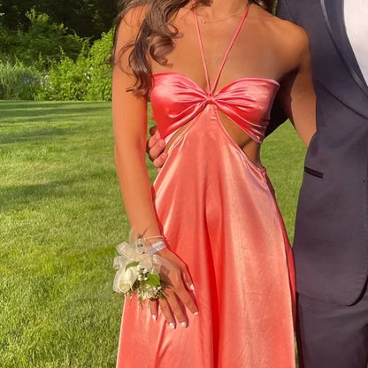 Dress Simple Strapless Prom Dress Sleeveless Floor Length Formal Wear Dresses