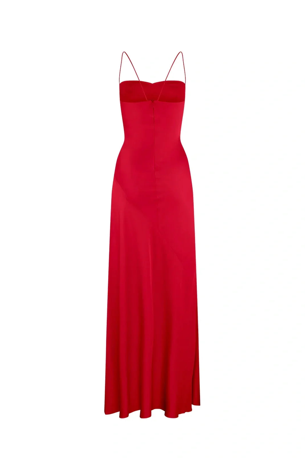 Dress Simple Sheath Spaghetti Straps Pink Long Party Prom Dress with Split Front