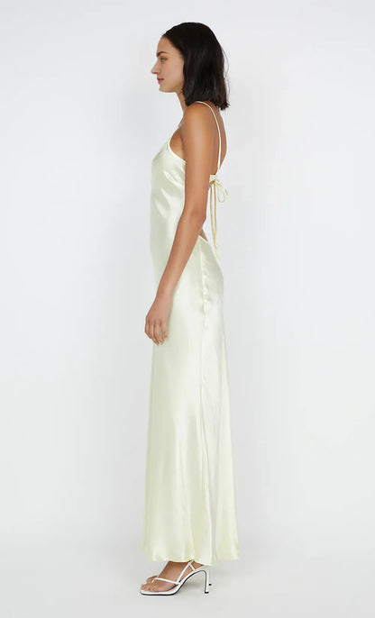 Dress Simple Straight Tube Spaghetti Straps Sleeveless Open Back Solid Color Maxi Dress Prom Dress