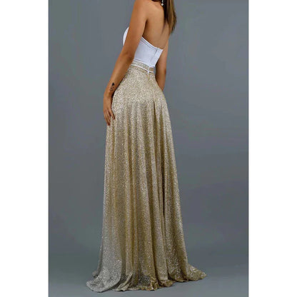 Dress Sweetheart Strapless Sequined A-Line Long Prom Evening Party Gown Prom Dresses Shops
