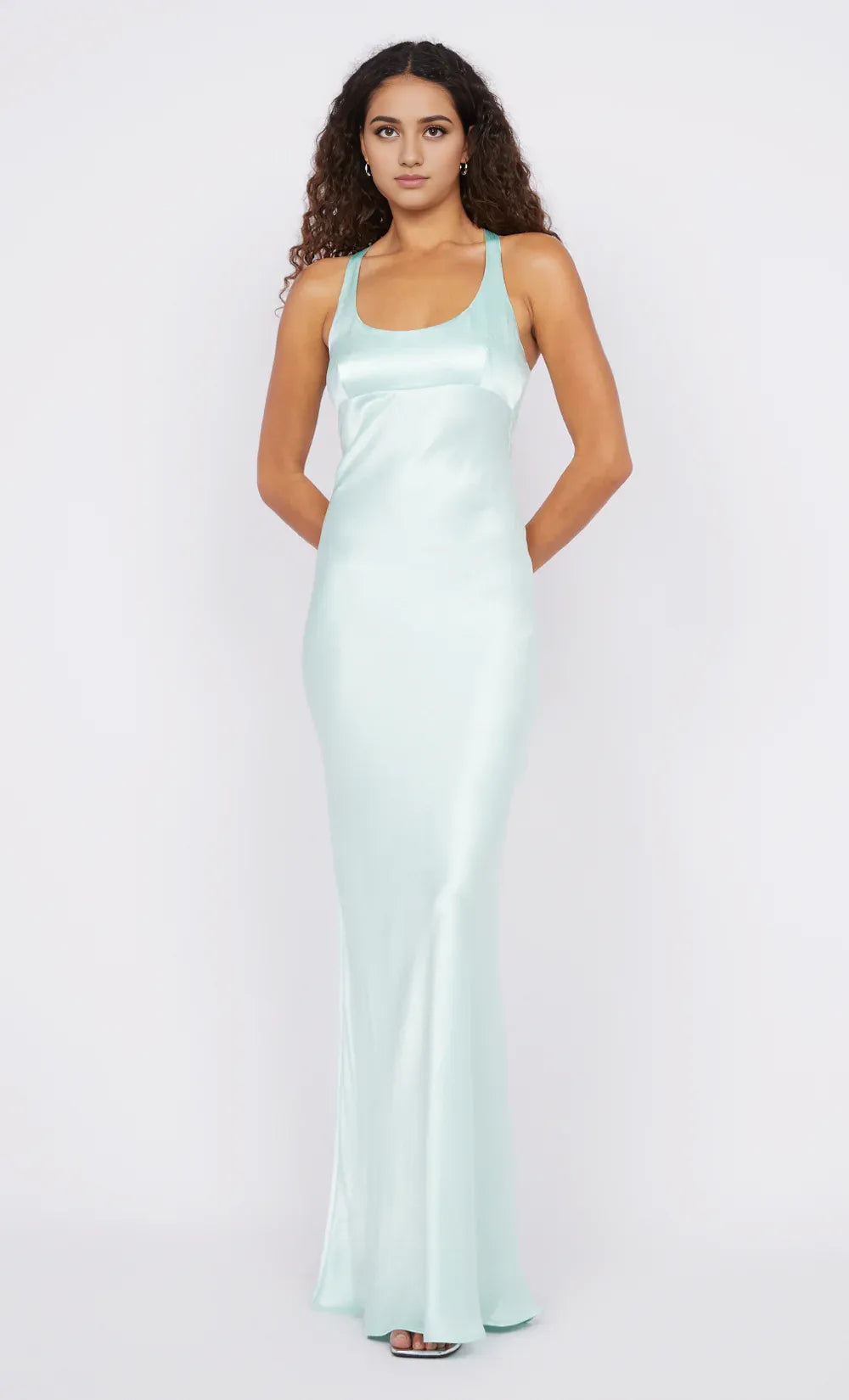 Dress Wide Straps Square Neck Sleeveless Open Back Crisscross Back Prom Dress