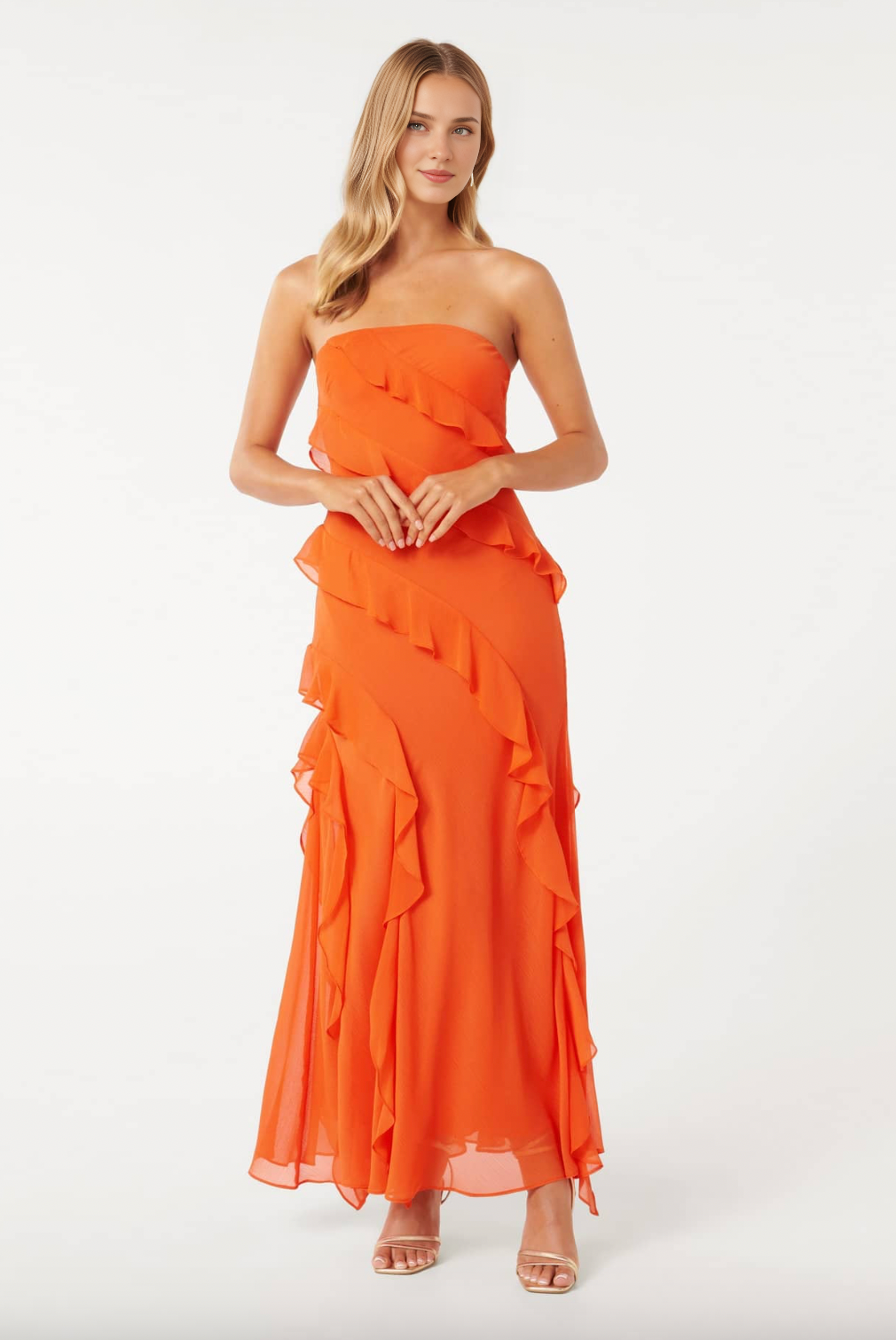 Dress Women's Sexy Strapless Birthday Party Dress Backless Tassel Ruffle Long Slim Beach Prom Dress