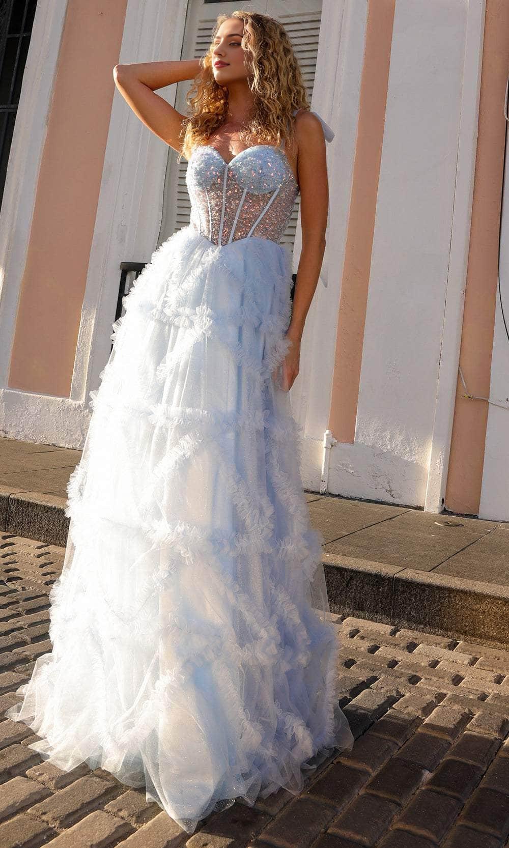 Formal Women's Dresses Sweetheart Ruffled A-Line Prom Dress Floor Length Lace Up Prom Dress Prom Dresses Stores