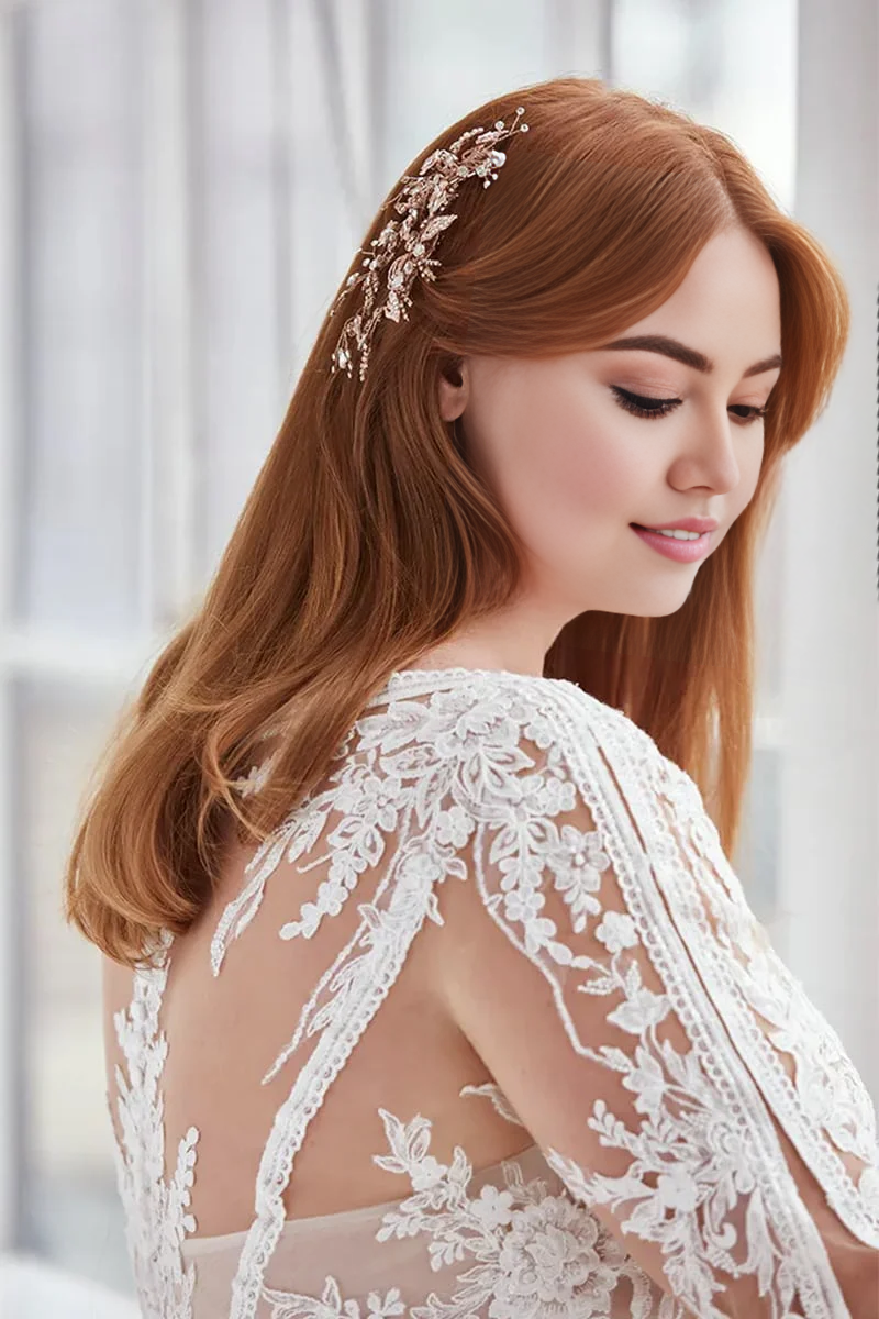 Prom Dress In Store Long Sleeve V Neck Wedding Dress Mermaid Applique With Train Dress For Wedding