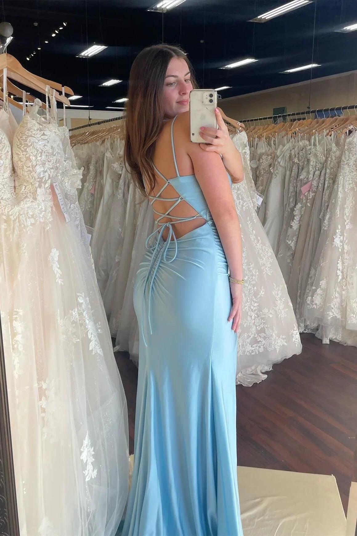 Simply Purple Mermaid Backless Long Prom Dress with Slit Floor Length Prom Dress Prom Dresses Stores