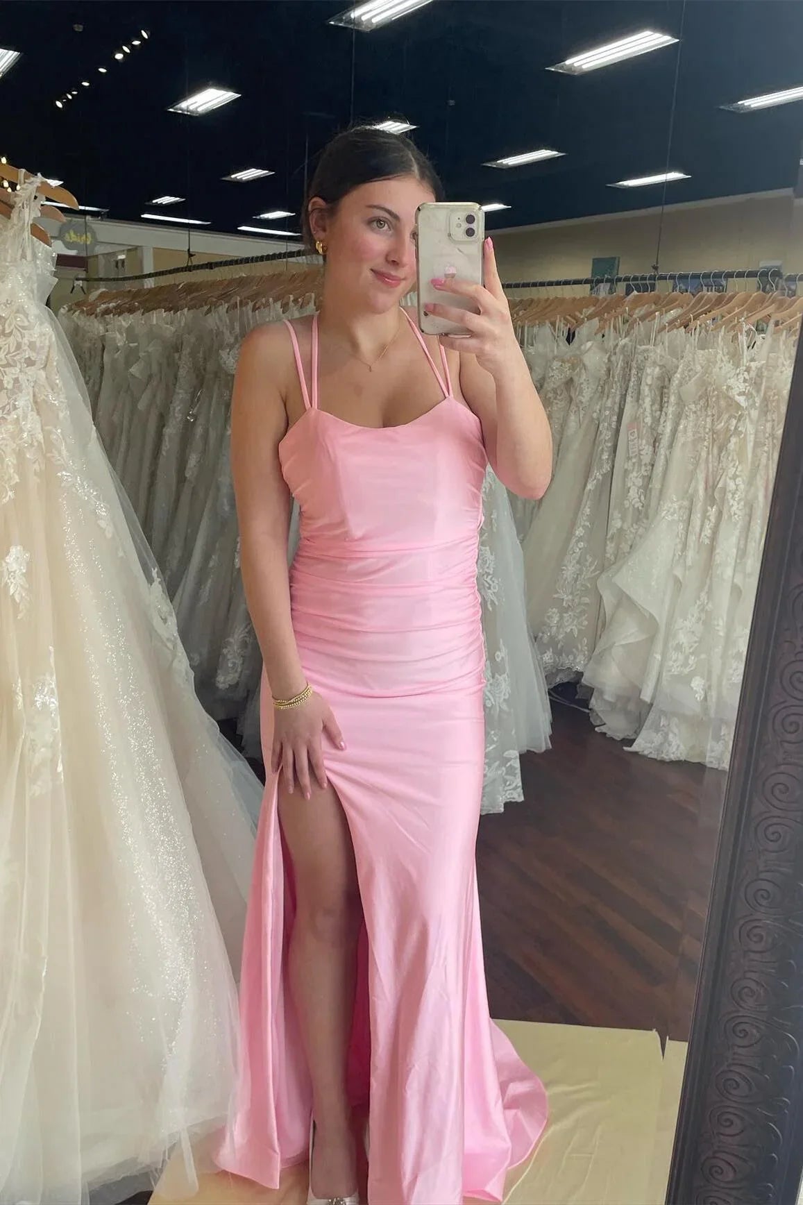 Simply Purple Mermaid Backless Long Prom Dress with Slit Floor Length Prom Dress Prom Dresses Stores