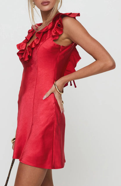 Wonderful Sheath/Column V Neck Sleeveless Lace Up Short-Mini Homecoming Dress