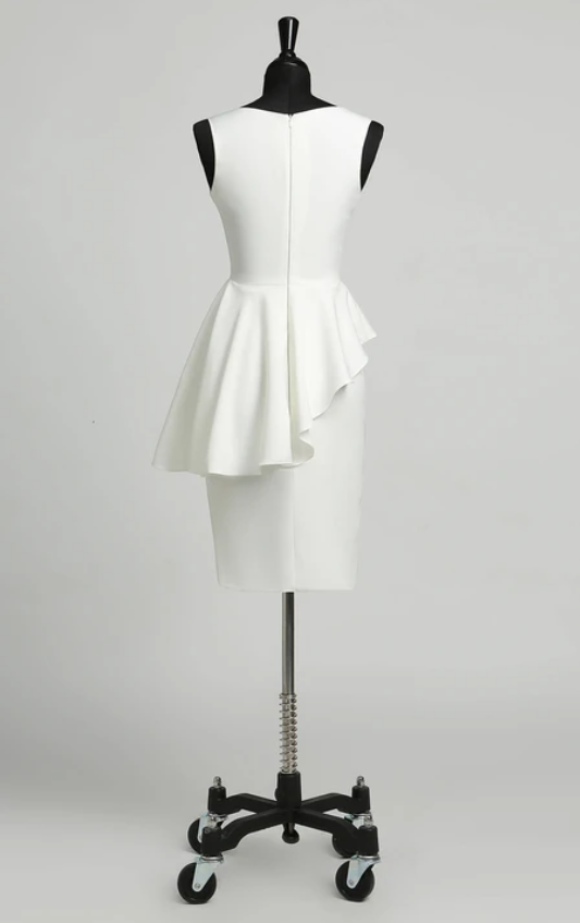 Dress Sheath Sleeveless Knee-length Zipper Sexy Elegant Satin Prom Dress Formal Wear Dresses
