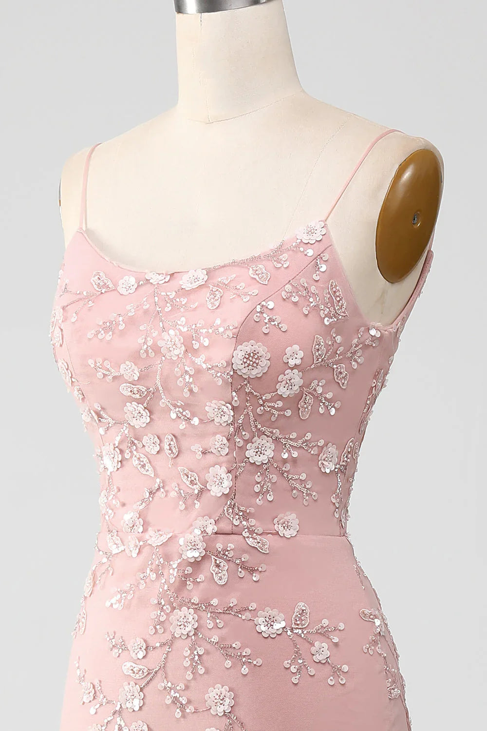 Mermiad Spaghetti Straps Prom Party Dresses With Appliques