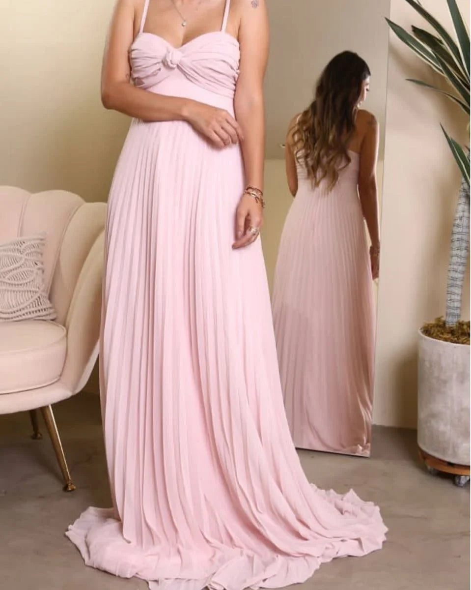 Dress Simple Sweetheart Sleeveless A-line Satin Long Evening Prom Dresses