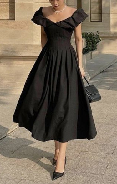 A-Line Off The Shoulder Prom Dresses