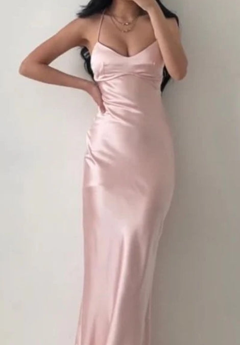 A-line Sexy Spaghetti Straps Prom Dresses