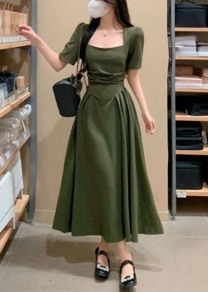 A-line Square Neck Elegant prom dress