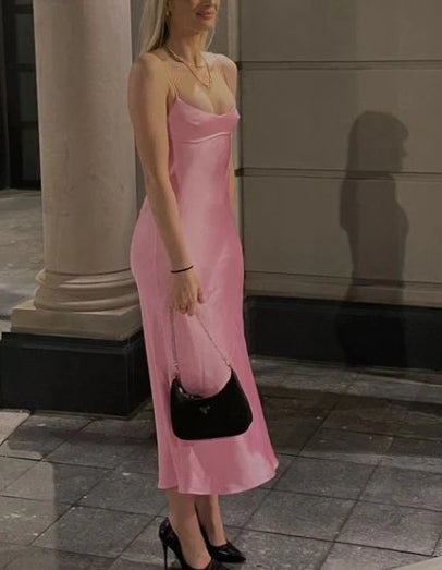 A-line Simple Spaghetti Straps Prom Dresses